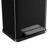 Cubo de basura Hailo Öko duo plus M 18 L rectangular acero negro