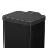 Cubo de basura Hailo Öko duo plus M 18 L rectangular acero negro