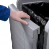 Cubo de basura Hailo ProfiLine WSB Design Plus XXXL — rectangular ABS gris, ancho 500 mm, fondo 470 mm, alto 110 mm