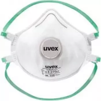 Mascarilla respiratoria UVEX silv-Air classic 2310 planet FFP2 — mascarilla semidesechable, 15 uds.