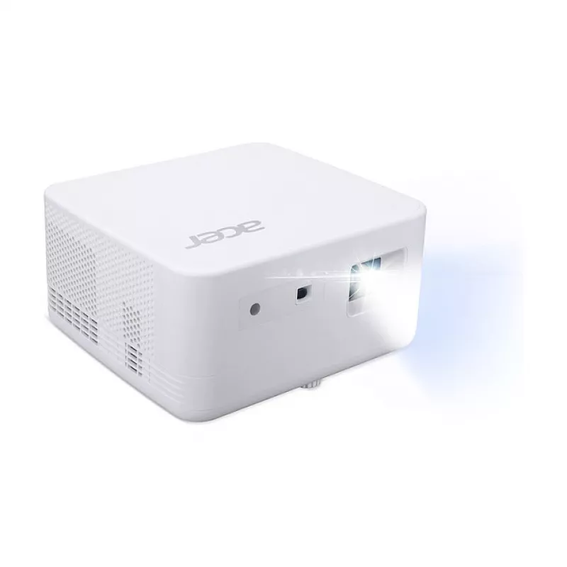 Acer PD1810ic Proyector DLP, UHD 4K (3840x2160), 1000 lúmenes ANSI, fuente de luz LED RGB, blanco