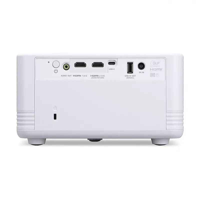 Acer PD1810ic Proyector DLP, UHD 4K (3840x2160), 1000 lúmenes ANSI, fuente de luz LED RGB, blanco