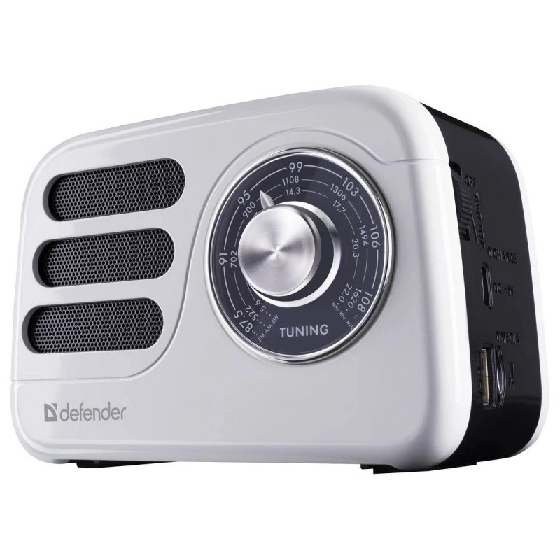 Altavoz portátil DEFENDER SIGNAL con FM/MP3/SD/USB y Bluetooth (5W, antena)