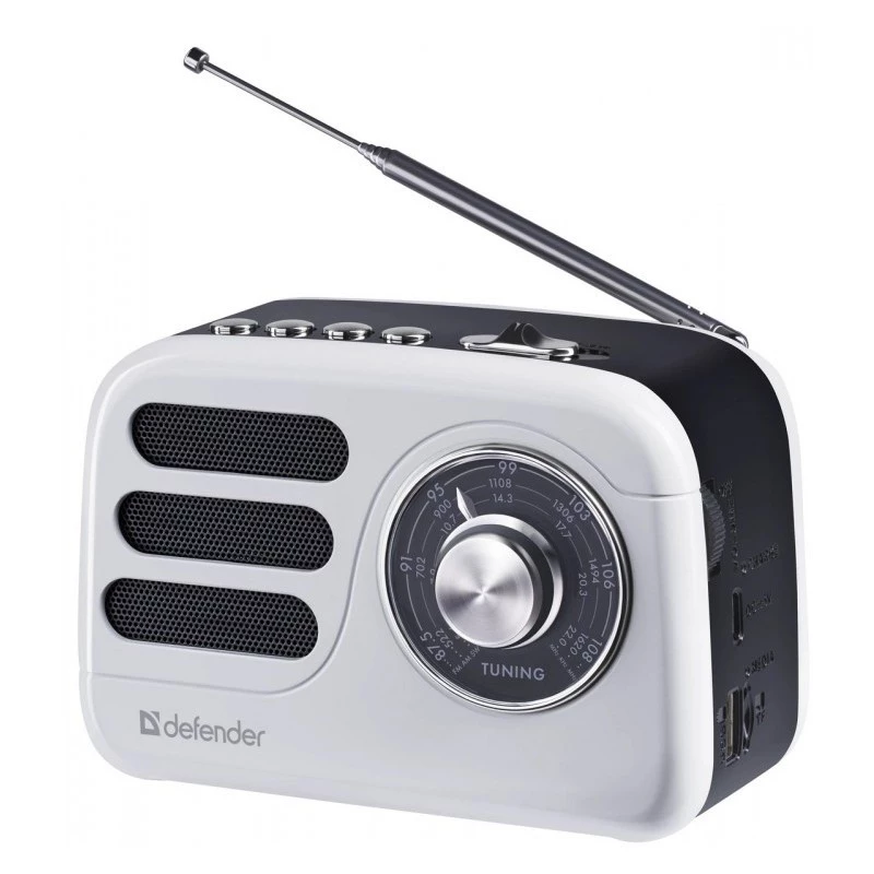 Altavoz portátil DEFENDER SIGNAL con FM/MP3/SD/USB y Bluetooth (5W, antena)
