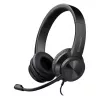 Auriculares con cable y micrófono DEFENDER tune 150 – negros, auriculares estéreo con cable