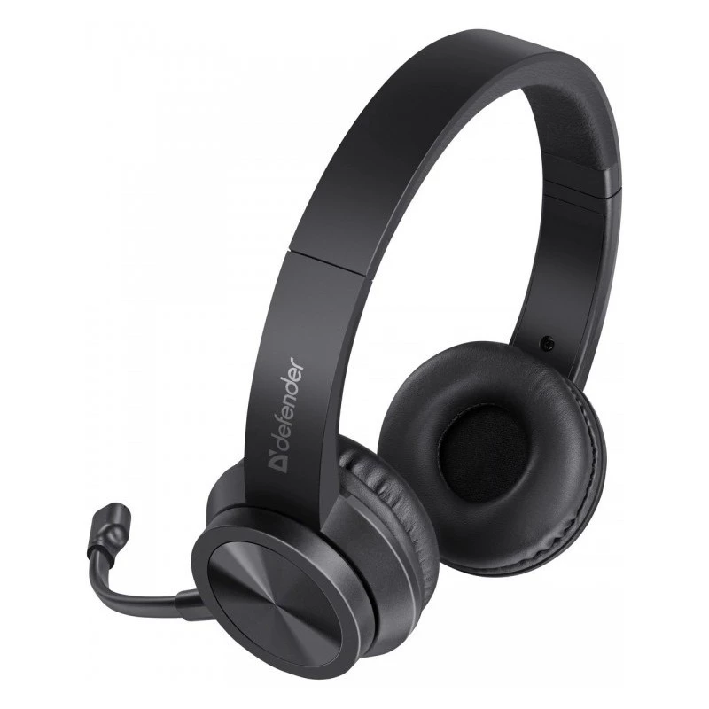 Auriculares con cable y micrófono DEFENDER tune 150 – negros, auriculares estéreo con cable