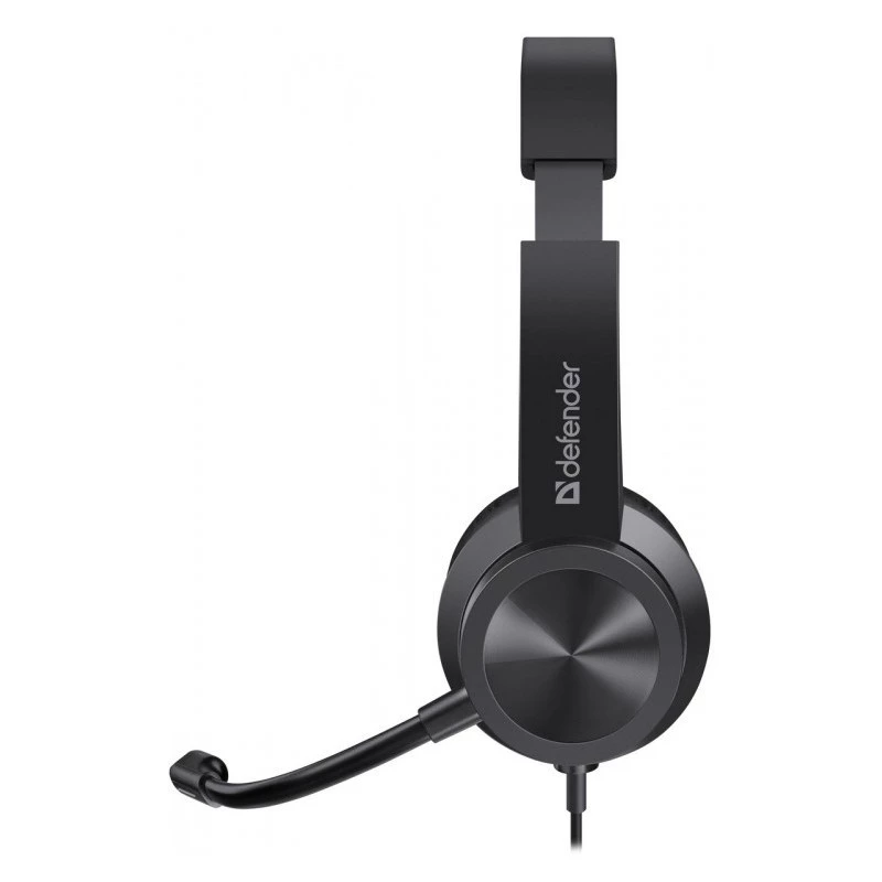 Auriculares con cable y micrófono DEFENDER tune 150 – negros, auriculares estéreo con cable