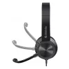Auriculares con cable y micrófono DEFENDER tune 150 – negros, auriculares estéreo con cable