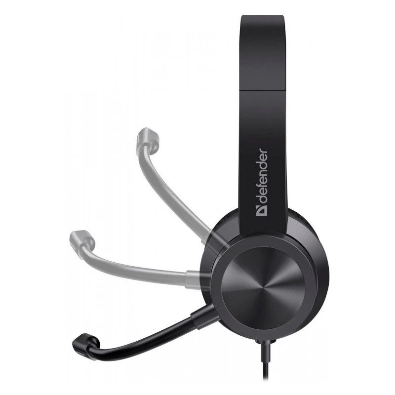 Auriculares con cable y micrófono DEFENDER tune 150 – negros, auriculares estéreo con cable