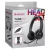 Auriculares con cable y micrófono DEFENDER tune 150 – negros, auriculares estéreo con cable