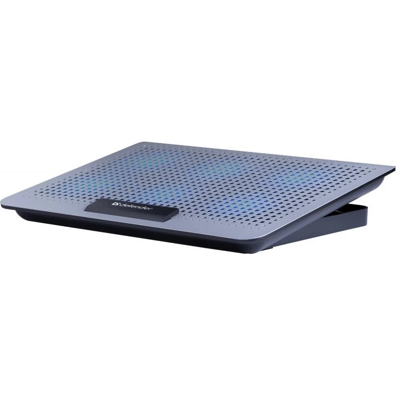 Base refrigeradora para portátil DEFENDER NS-520 para portátiles de 15,6 pulgadas, carcasa de metal, 6 ventiladores, 2x USB, iluminación