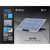 Base refrigeradora para portátil DEFENDER NS-520 para portátiles de 15,6 pulgadas, carcasa de metal, 6 ventiladores, 2x USB, iluminación