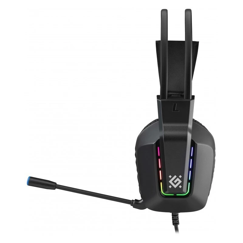 Auriculares gaming USB con cable DEFENDER GOTHIC RGB con micrófono, negros