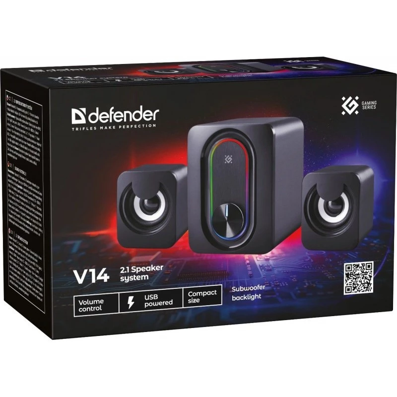 Defender V14 2.1 Altavoces para PC, 11 W, USB, Bluetooth