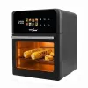 Freidora de aire GreenBlue GB950 1800W, 10 l de capacidad, 8 programas, panel táctil, temporizador, negra