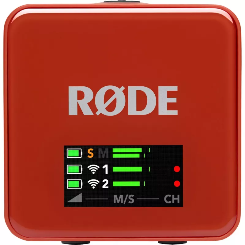 Sistema de micrófono inalámbrico Rode Wireless Go III marrón — transmisión inalámbrica 2,4 GHz, kit compacto de dos canales