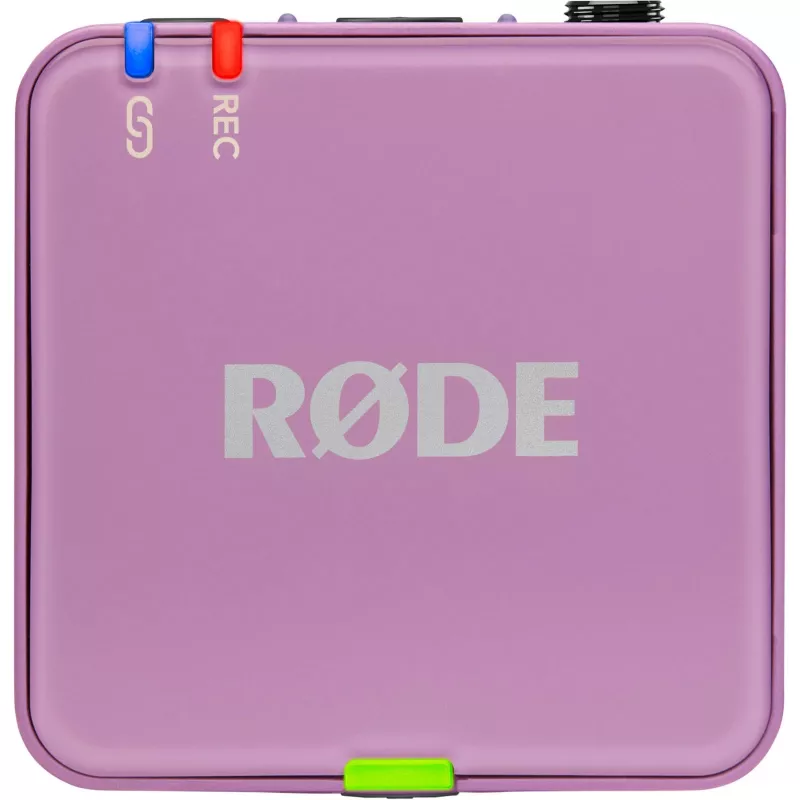 Micrófono lavalier inalámbrico Rode Wireless Go III lila 2,4 GHz diseño compacto