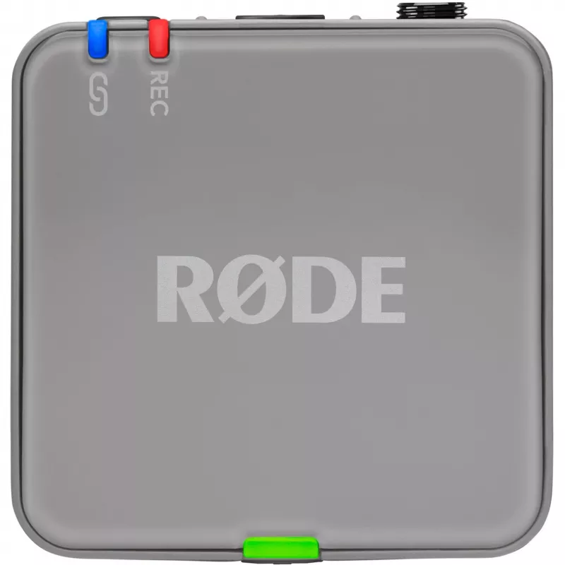Micrófono inalámbrico Rode Wireless GO III gris — diseño compacto, batería integrada