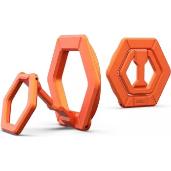 Soporte con anillo magnético UAG Urban Armor Gear Magnetic Ring Stand | soporte con función de pie | para MagSafe y fundas UAG con imán integrado | naranja quemado