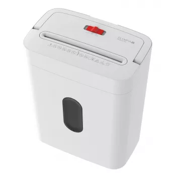 Destructora de documentos Olympia PS 53 CC Pro — corte cruzado, cesta de 15 L, 68 dB, blanca