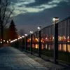 Luminaria solar LED para poste GreenBlue GB127 WW — 3200 K blanco neutro, baldaquino 80×80 mm, batería NiMH
