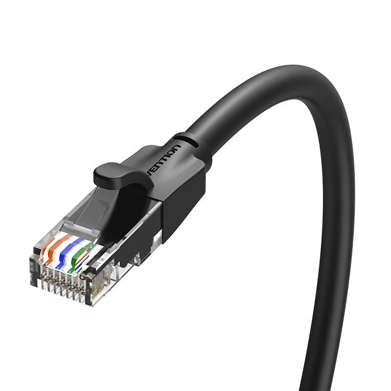 Cable de red UTP CAT6 Vention IBEBK RJ45 Ethernet 1000 Mbps 8 m (negro)