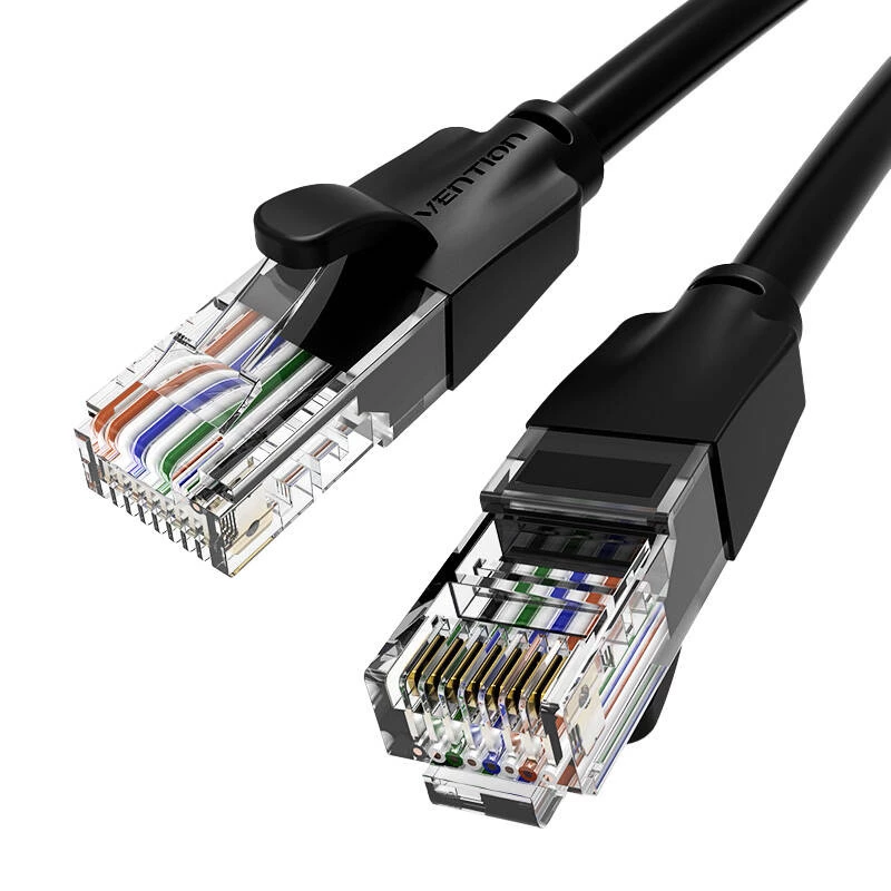 Cable de red UTP CAT6 Vention IBEBK RJ45 Ethernet 1000 Mbps 8 m (negro)