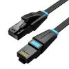 Cable de red plano UTP CAT6 Vention IBJBF RJ45 Ethernet 1000 Mbit/s 1 m negro