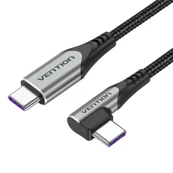 Cable en ángulo USB-C a USB-C 5A Vention TAKHF (gris)