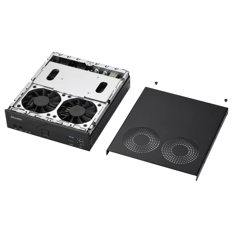 Barebone Shuttle slim DH610V2 Intel/DDR5/negro - Barebone - Intel Socket 1700 (Core i)