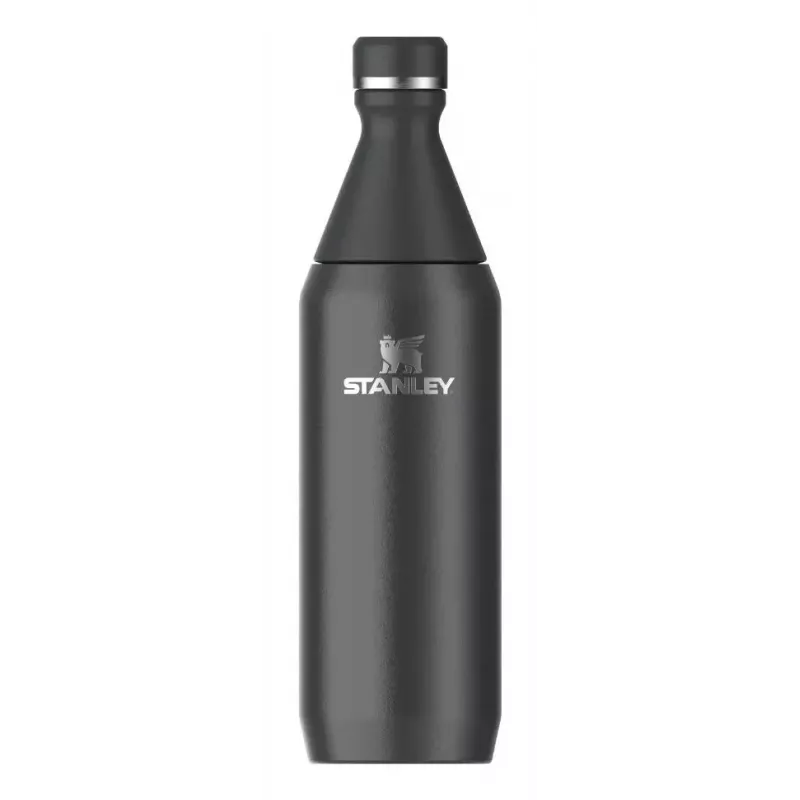 Stanley All Day Slim Botella térmica 0,6 L, acero inoxidable, negro, 10-12069-024