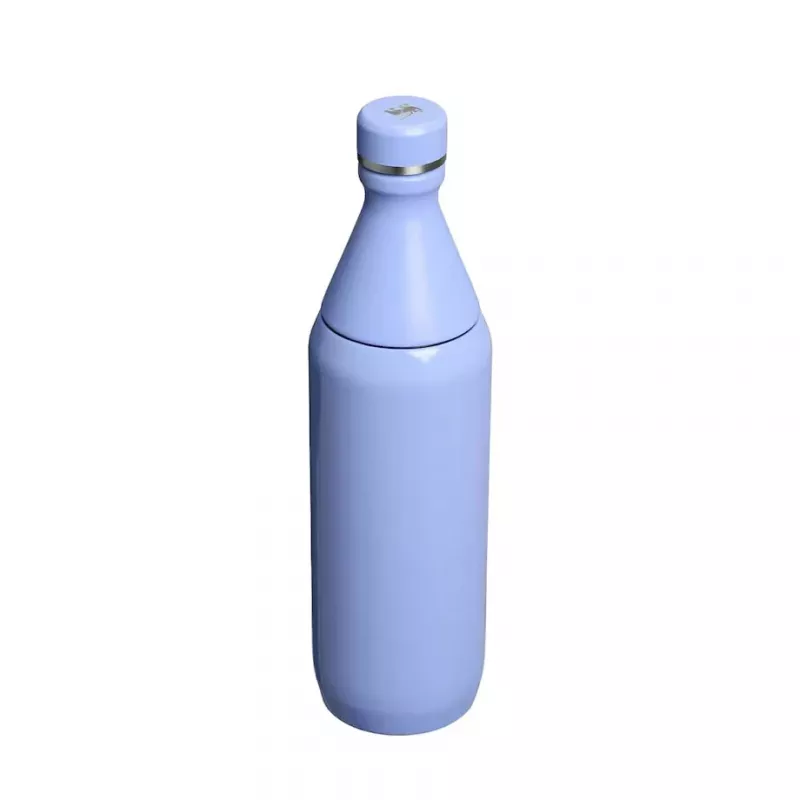 Botella térmica STANLEY All Day slim 0,6 l – acero inoxidable con aislamiento al vacío, azul hortensia