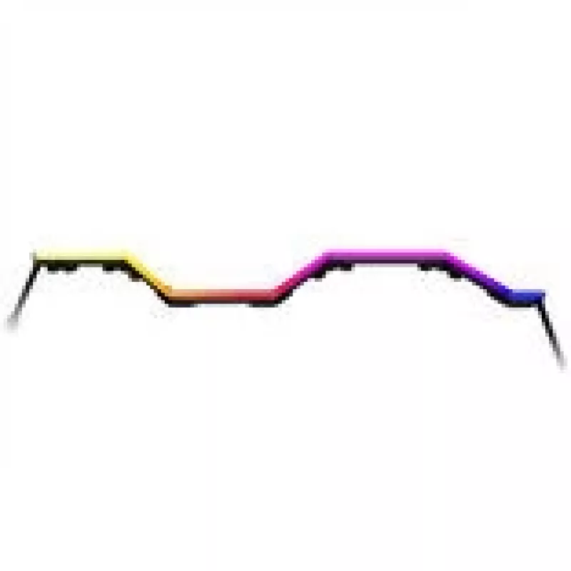 Tira LED HYTE Noodle LN70 ARGB 70 cm, negro