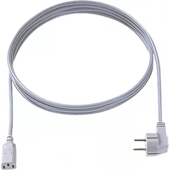 Cable de alimentación Bachmann 356.908, conector hembra C13 a conector macho de red, 1,5 m, gris