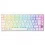 Teclado inalámbrico mecánico compacto Cherry XTRFY K33 75% QWERTZ alemán blanco USB + RF + Bluetooth RGB