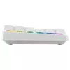 Teclado inalámbrico mecánico compacto Cherry XTRFY K33 75% QWERTZ alemán blanco USB + RF + Bluetooth RGB