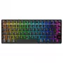 Teclado gaming inalámbrico Cherry XTRFY K33 Compact 75 % QWERTZ alemán USB + RF + Bluetooth RGB negro