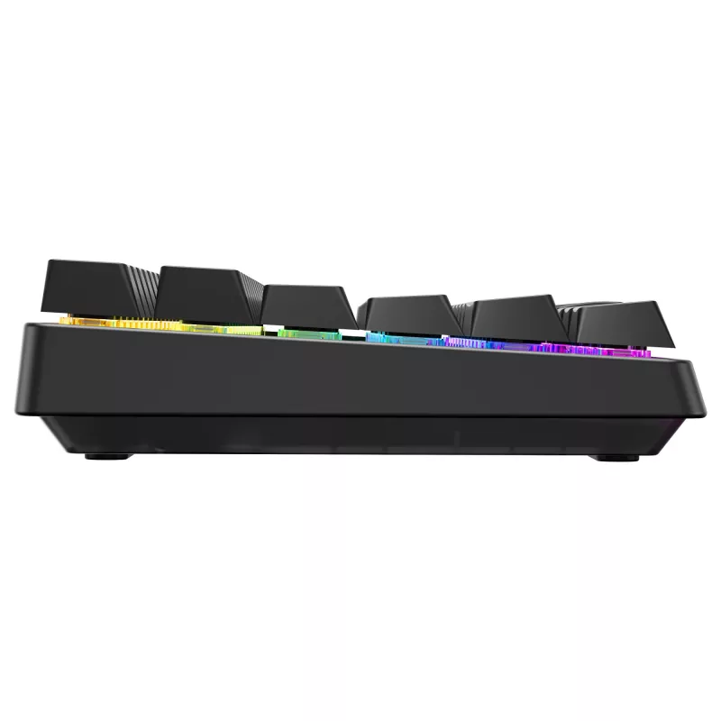 Teclado gaming inalámbrico Cherry XTRFY K33 Compact 75 % QWERTZ alemán USB + RF + Bluetooth RGB negro
