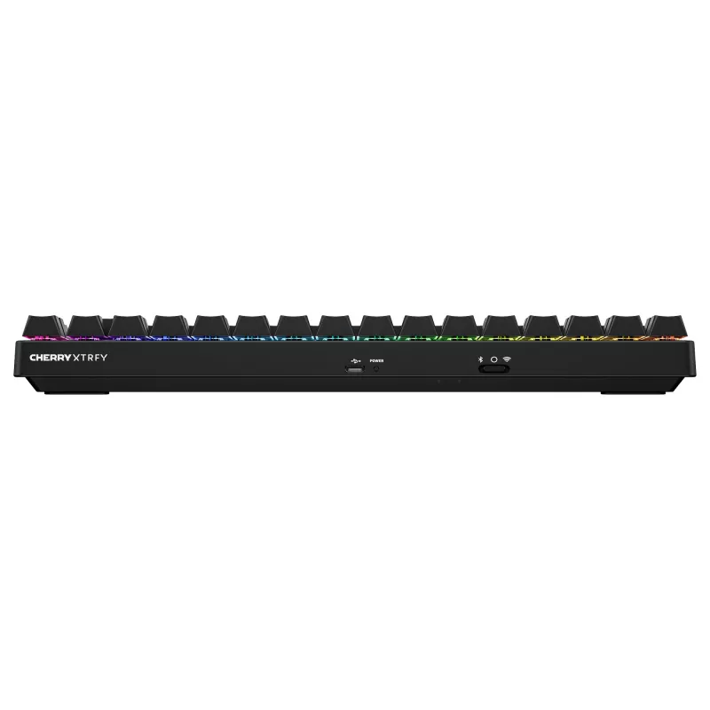 Teclado gaming inalámbrico Cherry XTRFY K33 Compact 75 % QWERTZ alemán USB + RF + Bluetooth RGB negro