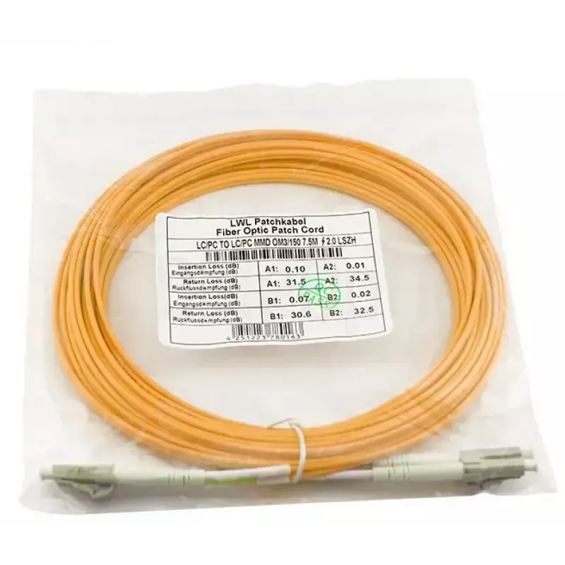 Cable de fibra óptica BlueOptics OM2 multimodo LC‑LC 10 m naranja - CAB‑MMF50‑LC‑LC‑10‑BO
