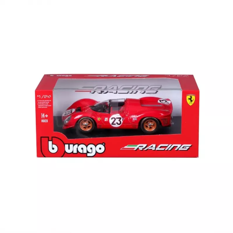 Modelo de supercoche Bburago Ferrari 330 P4 Daytona, premontado a escala 1:24