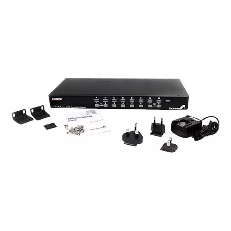 StarTech.com 16-Port 1HE Rackmount USB KVM-Switch con OSD (SV1631DUSBU)