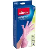 Guantes de látex desechables VILEDA Multi Latex 100, beige, talla S/M, 100 uds.