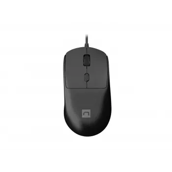 Ratón láser con cable NATEC Hawk 2, negro, hasta 2400 DPI