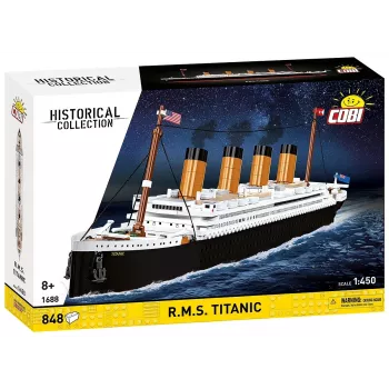 Set de construcción Cobi R.M.S. Titanic, 848 piezas, modelo de barco coleccionable