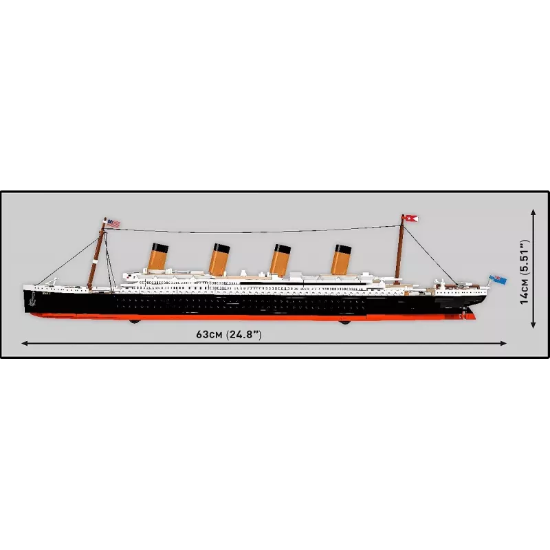 Set de construcción Cobi R.M.S. Titanic, 848 piezas, modelo de barco coleccionable