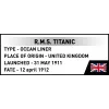 Set de construcción Cobi R.M.S. Titanic, 848 piezas, modelo de barco coleccionable