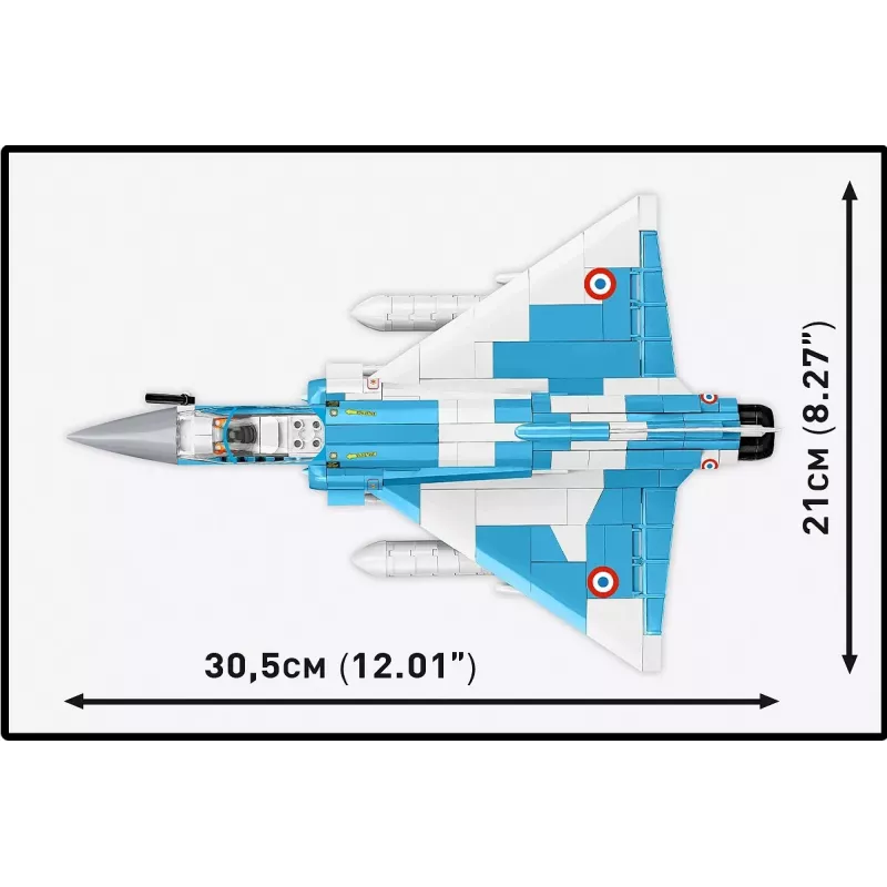 Set de construcción Cobi Mirage 2000-5F, serie Armed Forces, 495 piezas, escala 1:48