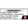 Set de construcción Cobi Mirage 2000-5F, serie Armed Forces, 495 piezas, escala 1:48