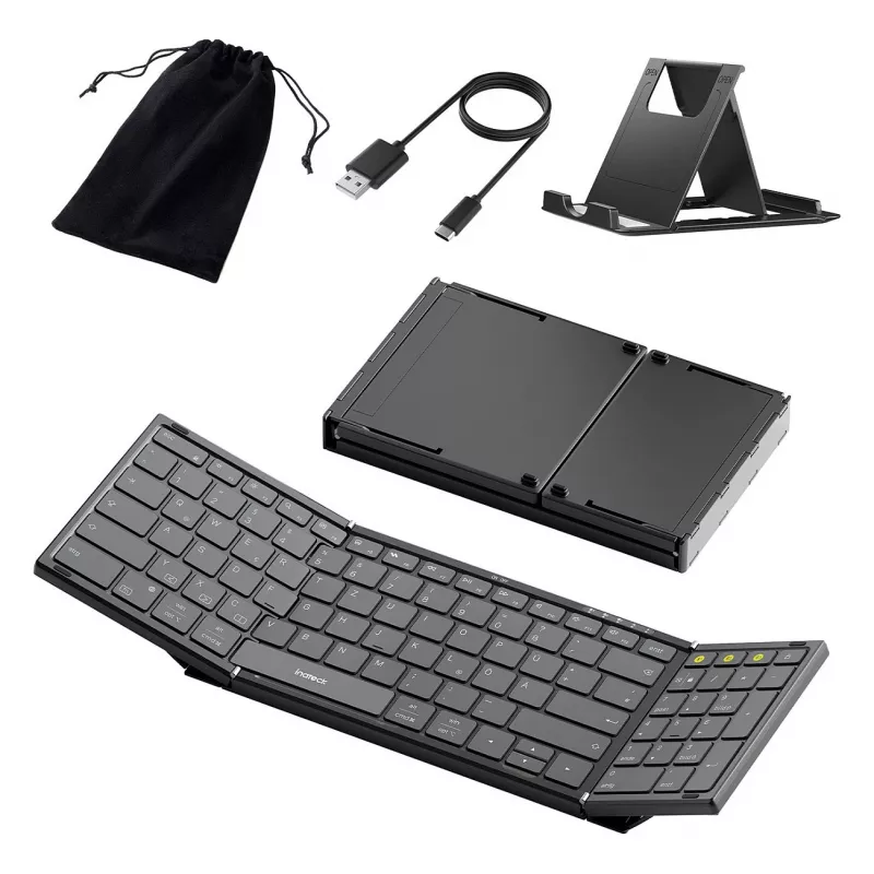 Teclado inalámbrico Bluetooth de tamaño completo Inateck N0135 Negro — QWERTZ, interruptores de tijera